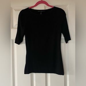 White House Black Market Casual Black Top Size Small